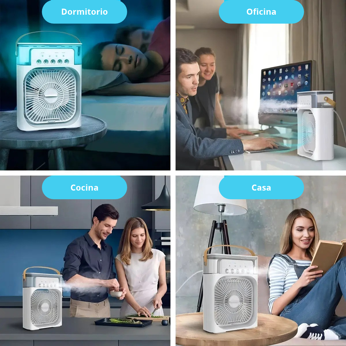 Ventilador Humidificador Aire  2 en 1